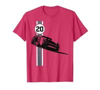 Poster Disney Pixar Cars 3 Jackson Storm Shadow T-Shirt, Homme, Rouge Chiné, 3XL