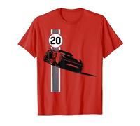 Poster Disney Pixar Cars 3 Jackson Storm Shadow T-Shirt, Homme, Rouge, S
