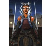 Poster Disney Star Wars Ahsoka Marron et Bleu - 612863 - 50 cm x 70 cm