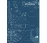Poster Disney Star Wars Faucon Millénium bleu foncé - 611681 - 30 x 40 cm