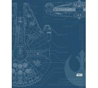 Poster Disney Star Wars Faucon Millénium Bleu Foncé - 611682 - 40 x 50 cm