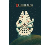Poster Disney Star Wars Faucon Millénium bleu foncé - 612857 - 50 cm x 70 cm