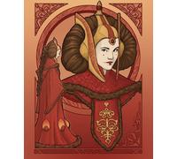 Poster Disney Star Wars Padmé Amidala Rouge - 612865 - 40 cm x 50 cm