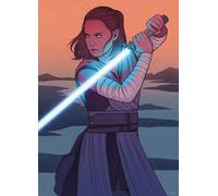 Poster Disney Star Wars Rey Orange et Gris - 612872 - 50 cm x 70 cm