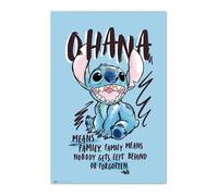 Poster - Disney - Stitch - Papier glacé - 61 x 91,5 cm - Décoration murale enfant