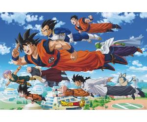 Poster Dragon Ball Super Goku's Group Manga - Dimensions : 91,5 x 61 cm + 1 paquet de tesa Powerstrips® - Contenu : 20 pièces