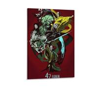 Poster du film 47 Ronins Bataille de samouraï féodale Japon - Art mural sur toile - Décoration murale moderne - 60 x 90 cm
