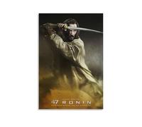 Poster du film 47 Ronins Bataille de samouraï féodale Japon - Art mural sur toile - Décoration murale moderne - 30 x 45 cm
