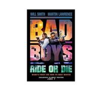 Poster du film « Bad Boys Ride Or Die » sur toile pour décoration de chambre à coucher, bureau, chambre, cadeau 20 x 30 cm