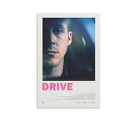 Poster du film Drive - Ryan Gosling dans un élégant thriller néo-noir de voitures et de crime (12) - Impression sur toile - Décoration murale moderne - 40 x 60 cm
