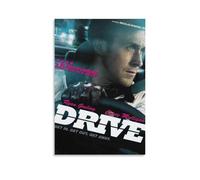 Poster du film Drive - Ryan Gosling dans un élégant thriller néo-noir de voitures et de crime (19) - Impression sur toile - Décoration murale moderne - 60 x 90 cm