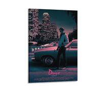 Poster du film « Drive » - Ryan Gosling dans un élégant thriller néo-noir de voitures et de crime (26) - Impressions sur toile - Impression sur toile pour décoration de chambre à coucher (20 x 30 cm)