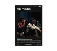 Poster du film Fight Club sur toile - Décoration de chambre à coucher, bureau, chambre - Cadeau sans cadre - 40 x 60 cm