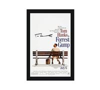 Poster du film Forrest Gump signé par Tom Hanks - Décoration de chambre à coucher - Paysage sportif - Décoration de bureau - Cadeau sans cadre - 30 x 45 cm