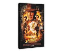 Poster du film Indiana Jones sur toile - Décoration murale pour salon, chambre à coucher - 40 x 60 cm
