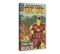 Poster du film Ironman 1 inspiré de la bande dessinée - Décoration pour chambre à coucher, bureau, chambre - Cadeau - 40 x 60 cm