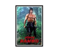 Poster du film John Rambo sur toile - Décoration murale pour salon, chambre à coucher - 30 x 45 cm