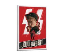 Poster du film Jojo Rabbit Poster2 - Peinture murale décorative sur toile - Poster moderne pour chambre à coucher - 40 x 60 cm