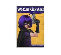 Poster du film Kick-Ass - Comédie noire de super-héros sur toile - Impression sur toile - Décoration murale moderne - 50 x 75 cm