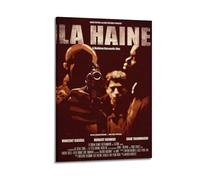 Poster du film La Haine - Impression sur toile - Décoration artistique artistique musicale et cinéma - Pour salon, chambre à coucher - 50 x 75 cm - Style cadre