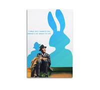 Poster du film My Friend Is Harvey - Peinture sur toile - Impression d'art moderne pour chambre à coucher - 60 x 90 cm
