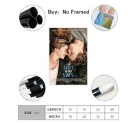 Poster du film The Fault in Our Stars (2014) - Impression sur toile - Décoration murale pour salon, chambre à coucher - Style sans cadre - 60 x 90 cm