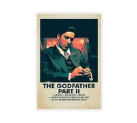 Poster du film The Godfather PART II classique rétro sur toile - Décoration murale pour salon, chambre à coucher - 20 x 30 cm