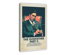 Poster du film The Godfather PART II - Impression sur toile pour salon, chambre à coucher - 30 x 45 cm