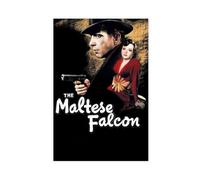 Poster du film The Maltese Falcon sur toile - Décoration murale pour salon, chambre à coucher - 20 x 30 cm