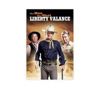 Poster du film The Man Who Shot Liberty Valance - Décoration murale pour salon, chambre à coucher - 60 x 90 cm