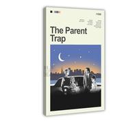 Poster du film The Parent Trap moderne du milieu du siècle - Décoration murale pour salon, chambre à coucher - 50 x 75 cm