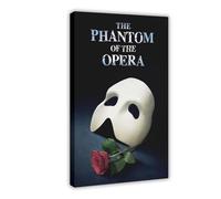 Poster du film The Phantom Of Art The Opera Musical Theatre Vintage Broadway - Décoration de chambre à coucher - 2 toiles - 61 x 91,4 cm