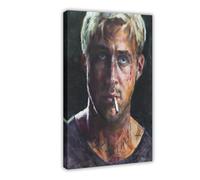 Poster du film The Place Beyond The Pines (2) - Impression sur toile - Décoration pour chambre à coucher, bureau, chambre - Cadeau - 30 x 45 cm