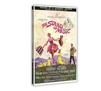 Poster du film The Sound of Music de Julie Andrews sur toile - Décoration de chambre à coucher, de sport, de bureau, de chambre, cadeau - 50 x 75 cm