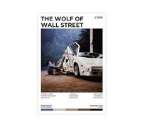Poster du film The Wolf of Wall Street 66 - Impression sur toile - Décoration pour chambre à coucher, bureau, chambre - Cadeau - Sans cadre - 30 x 45 cm