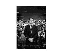 Poster du film The Wolf of Wall Street - Poster sur toile - Décoration pour chambre à coucher, bureau, chambre - Cadeau sans cadre - 60 x 90 cm