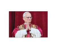 Poster du pape Léon XIV - Poster du pape François (11) - Impression sur toile - Décoration murale - Cadre - 30 x 45 cm