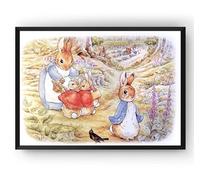 Poster d'une impression Beatrix Potter, Peter Rabbit, Beatrix Potter, art pour enfants, décoration de chambre d'enfant (8) (A4 21 x 29,7 cm)