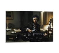 Poster d'œuvres d'art sur toile pour décoration d'intérieur - Rock Singer Guitarist Keith-Richards - 30 x 45 cm