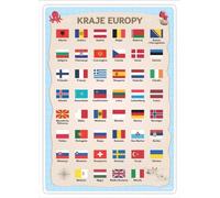Poster éducatif - Pays d'Europe A3