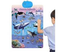Poster éducatif pour | Jouets de développement interactifs amusants avec son | Poster éducatif - pour la maison, la salle de classe, l'école, le temps familial, l'intérieur, l'extérieur, les