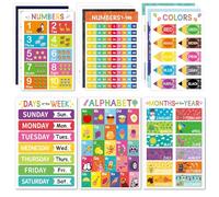 Poster éducatif pour la maternelle, lettres de l'alphabet pour mur, poster didactique 28 x 43 cm, décoration pour salle de classe, maternelle et école d'