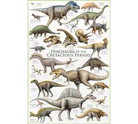 Empire Poster de Dinosaures du Crétacé + Accessoires Multicolore