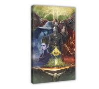 Poster Elden Ring Shadow of The Erdtree The Tarnished - Poster sur toile - Décoration pour chambre à coucher, bureau, chambre - Cadeau - 40 x 60 cm