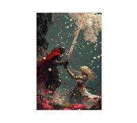 Poster Elden Ring Shadow of The Erdtree The Tarnished Video Game Poster sur toile Décoration murale pour salon, chambre à coucher 20 x 30 cm