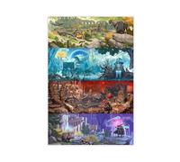 Poster Elden Ring Shadow of The Erdtree The Tarnished Video Game Poster sur toile Décoration murale pour salon, chambre à coucher 20 x 30 cm