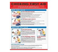 poster Emergency Choking Poster First Aid Instructions Metal Tin Sign Safety Chart for Cafe Dining Room Staff Area(Unframed,16x24inch(40x60cm))