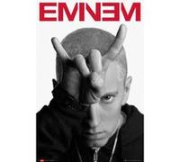 Poster Eminem cornes de diable + 1 Powerstrips©, tesa adh‚sifs double face-20pcs G