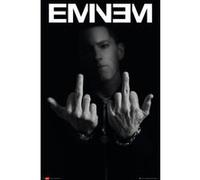 Poster Eminem Finger + 1 Powerstrips©, tesa adh‚sifs double face-20pcs G