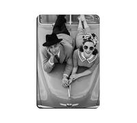 Poster en métal avec inscription Happy Vintage Car Couple Retro Iron Painting Bar People Cave Cafe Family Garage Décoration murale 20 x 30 cm